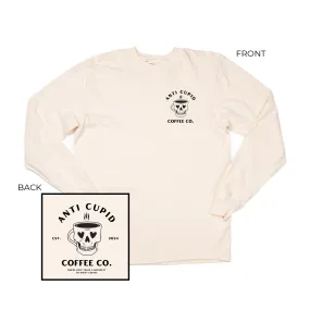 Anti Cupid Coffee Co. (Pocket & Back) - Tee (Vintage Natural, Long Sleeve)