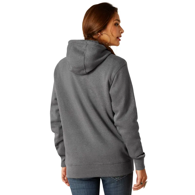 'Ariat' Women's Stories Hoodie - Charcoal Heather