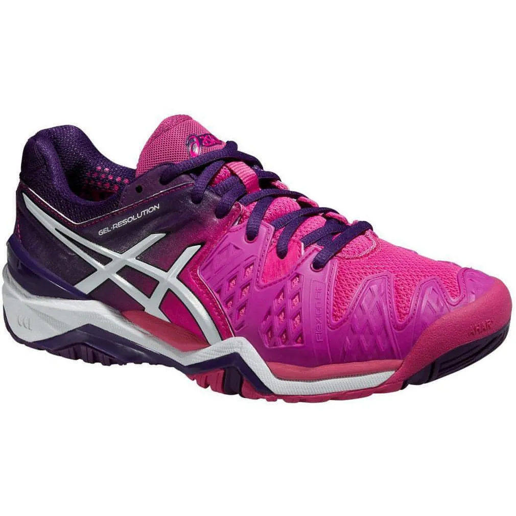 Asics Gel Resolution 6 Clay Womens Tennis Shoes - Pink