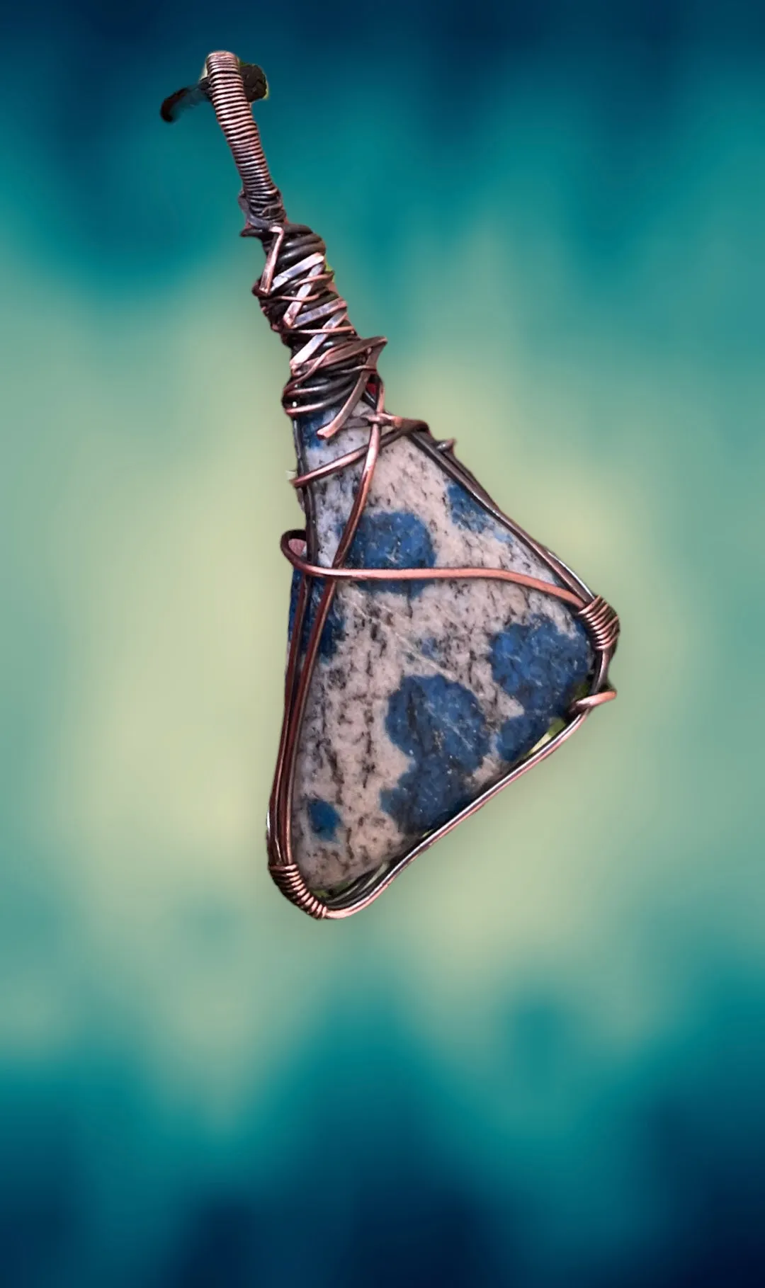 Azurite K2 In Granite Pendant