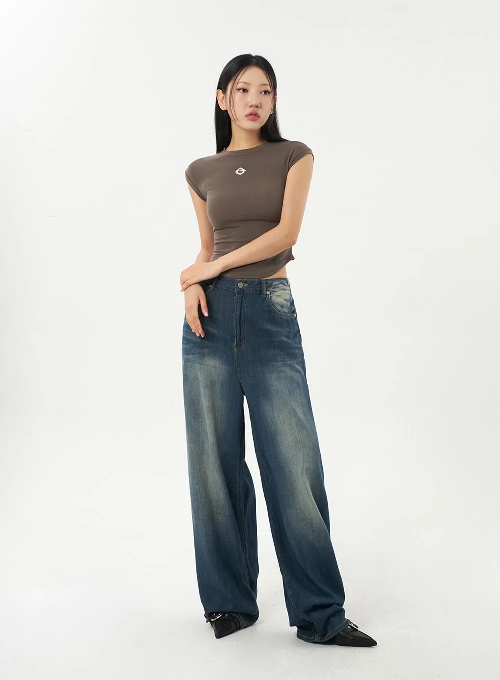 Baggy Low Rise Jeans CA326