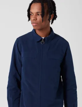 Barbour Hoad Zip Overshirt - Navy Blue