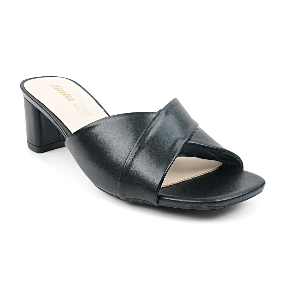 Bata ZYLYN Low-Block Slip-On Heel Sandal