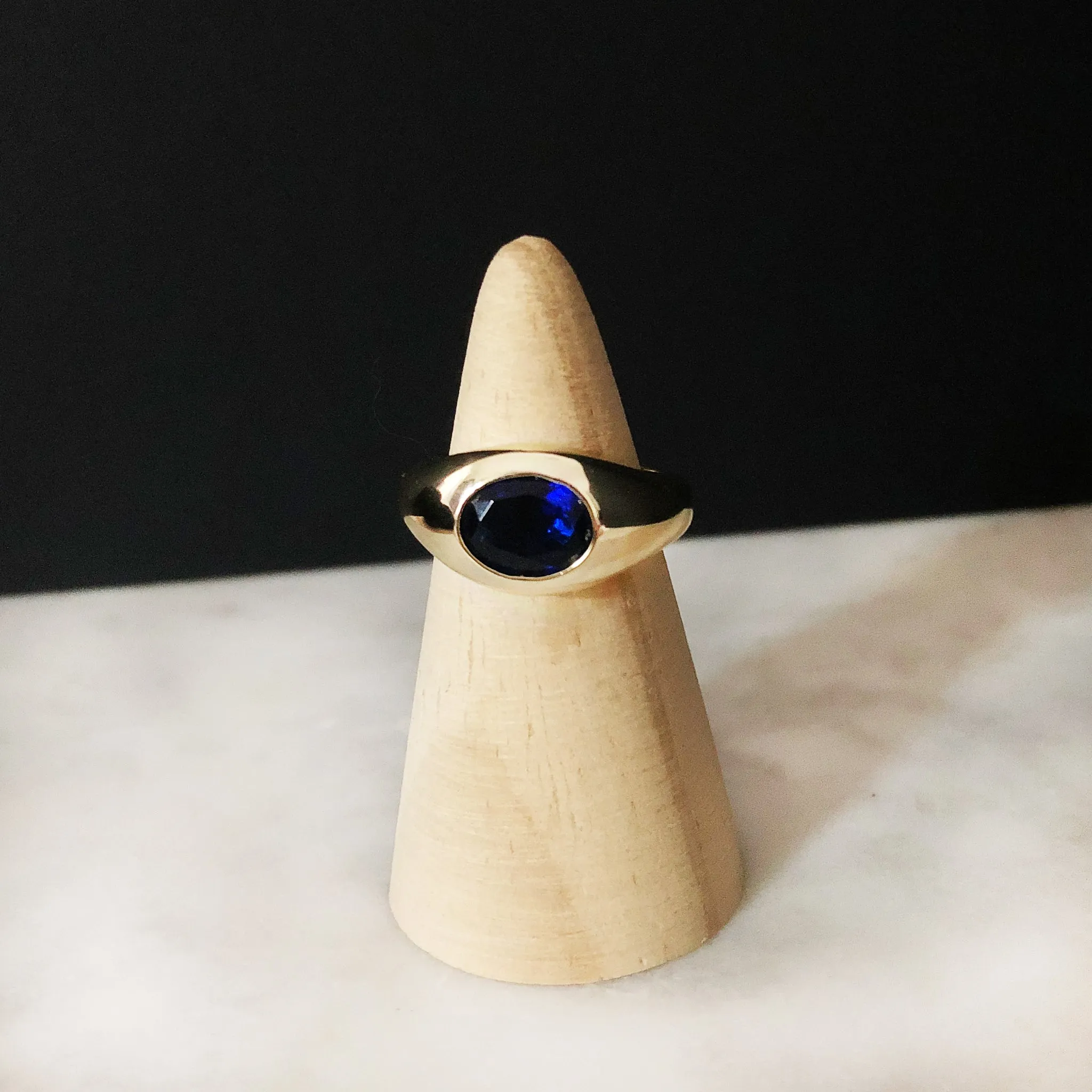 Blue Eye Stone Ring