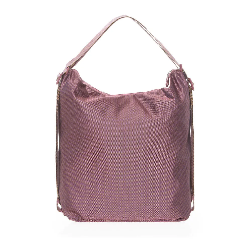 Borsa Donna Hobo a Spalla Mandarina Duck in Tessuto colore Windsor Wine