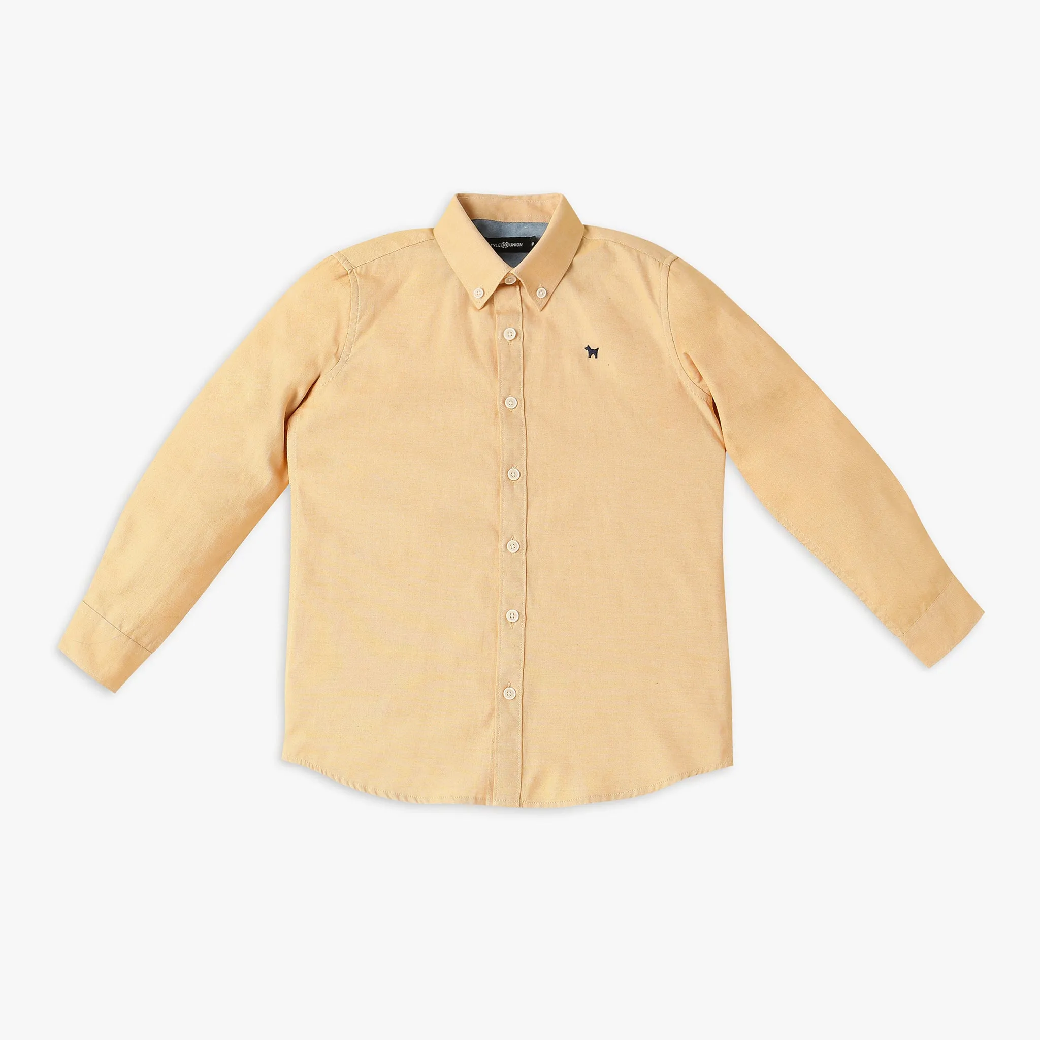 Boy's Regular Fit Solid Shirt