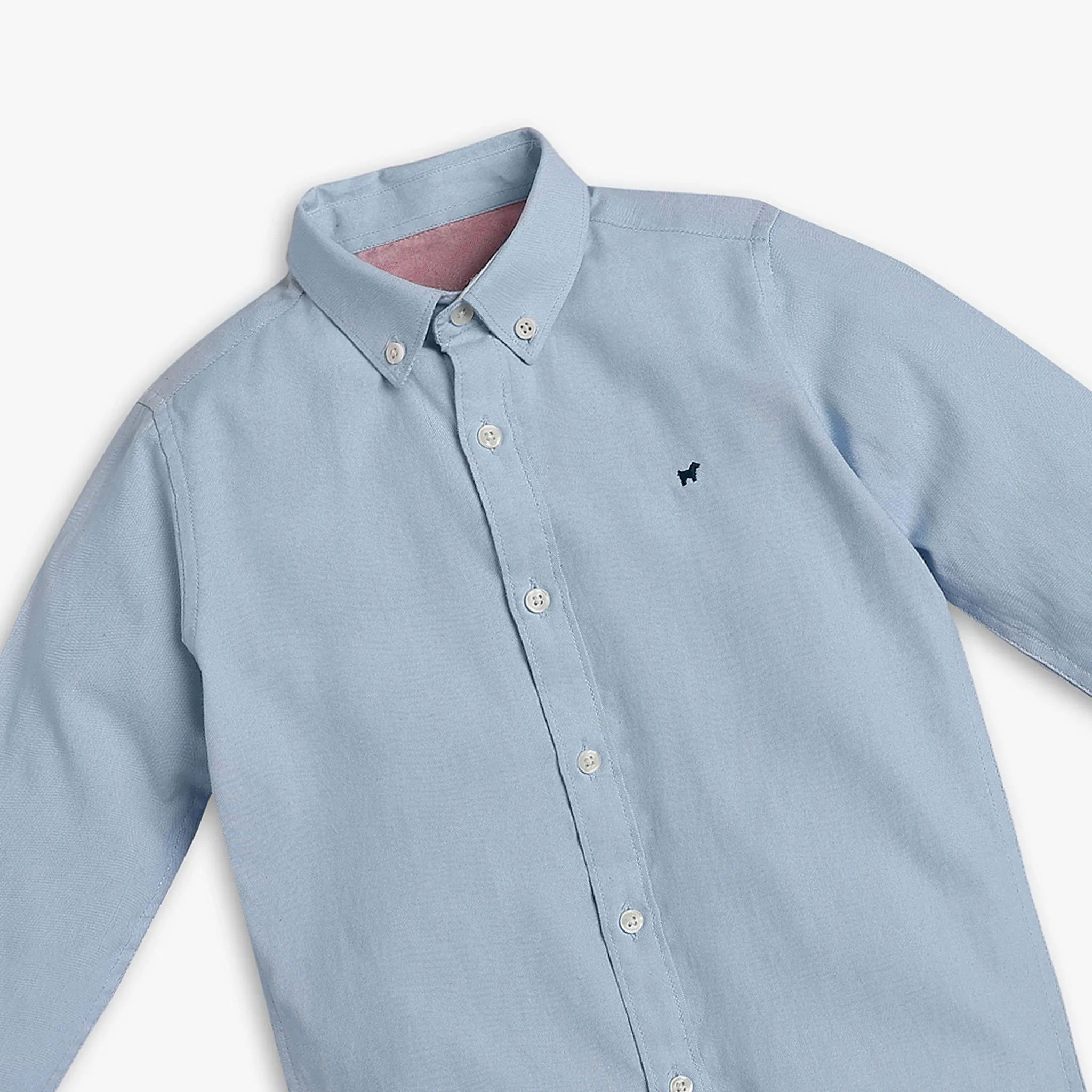 Boy's Regular Fit Solid Shirt