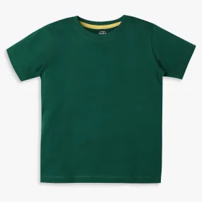 Boy's Regular Fit Solid T-Shirt