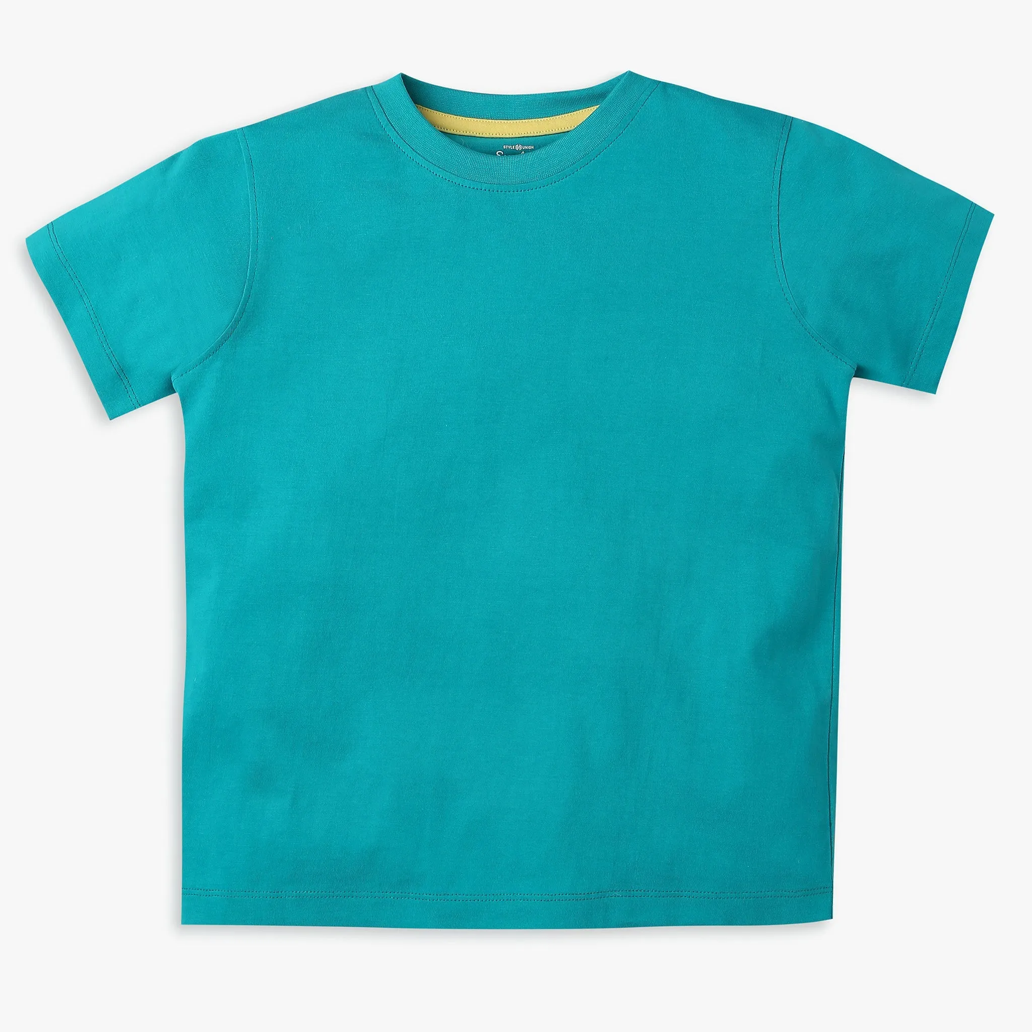 Boy's Regular Fit Solid T-Shirt