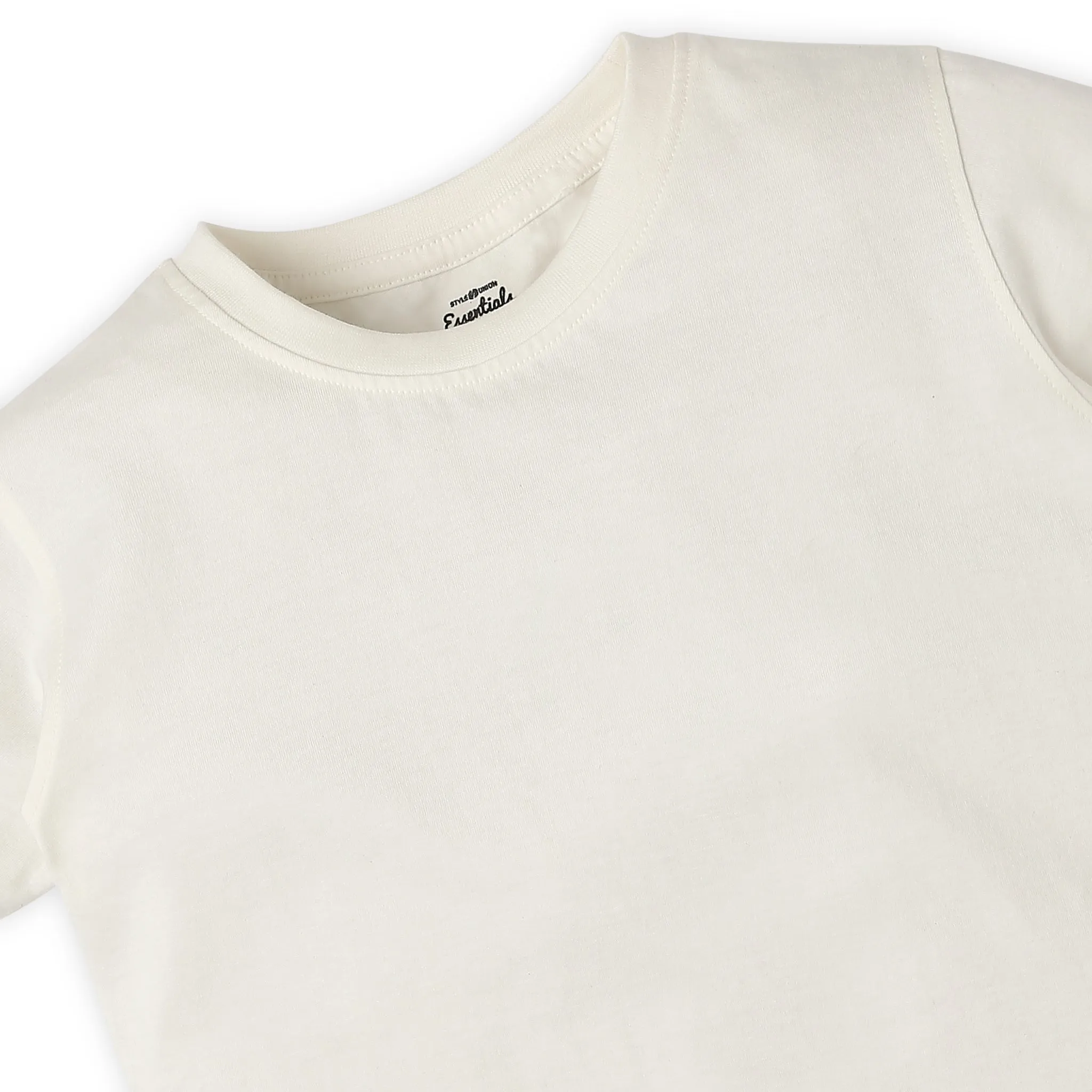 Boy's Regular Fit Solid T-Shirt