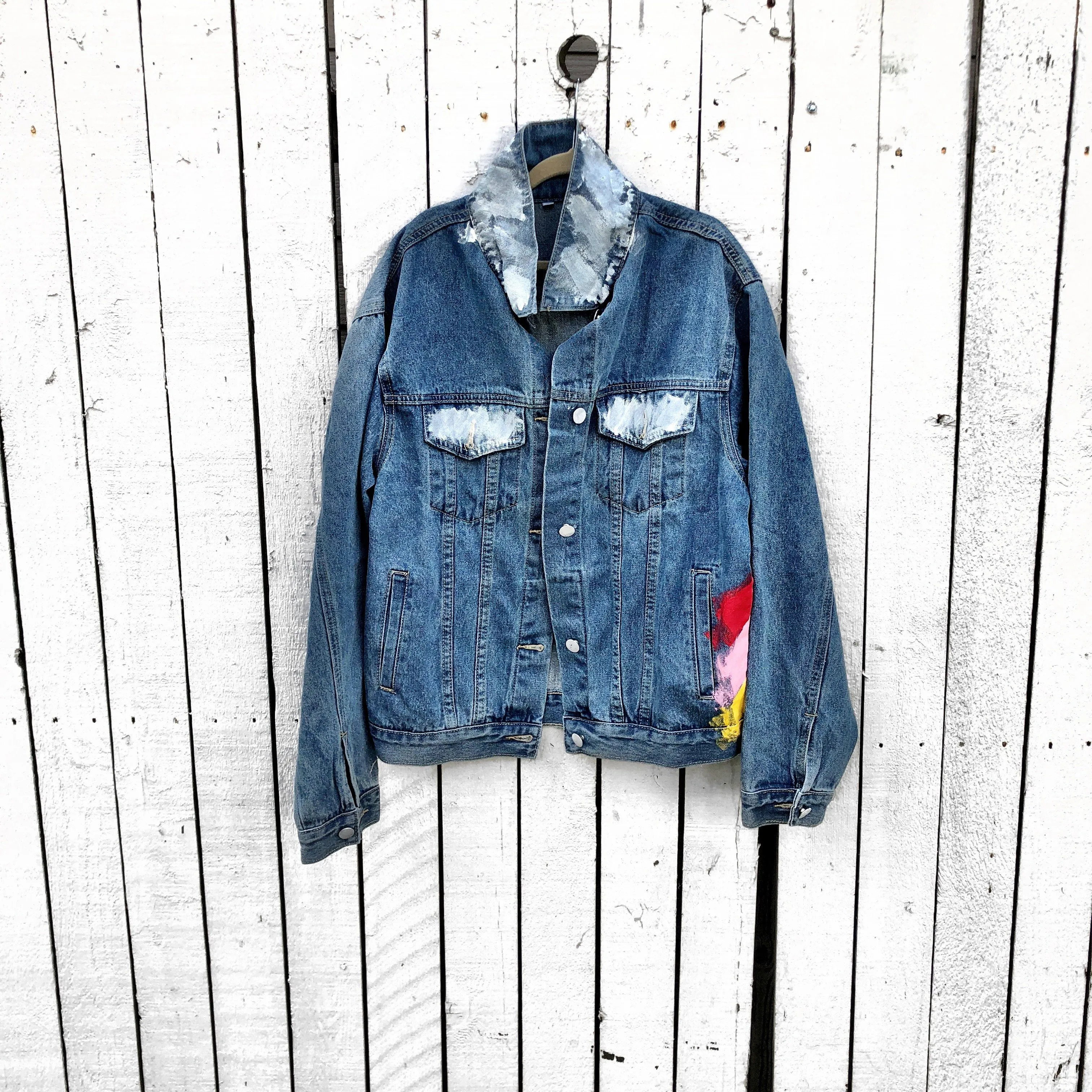 'BRAVE IT' DENIM JACKET