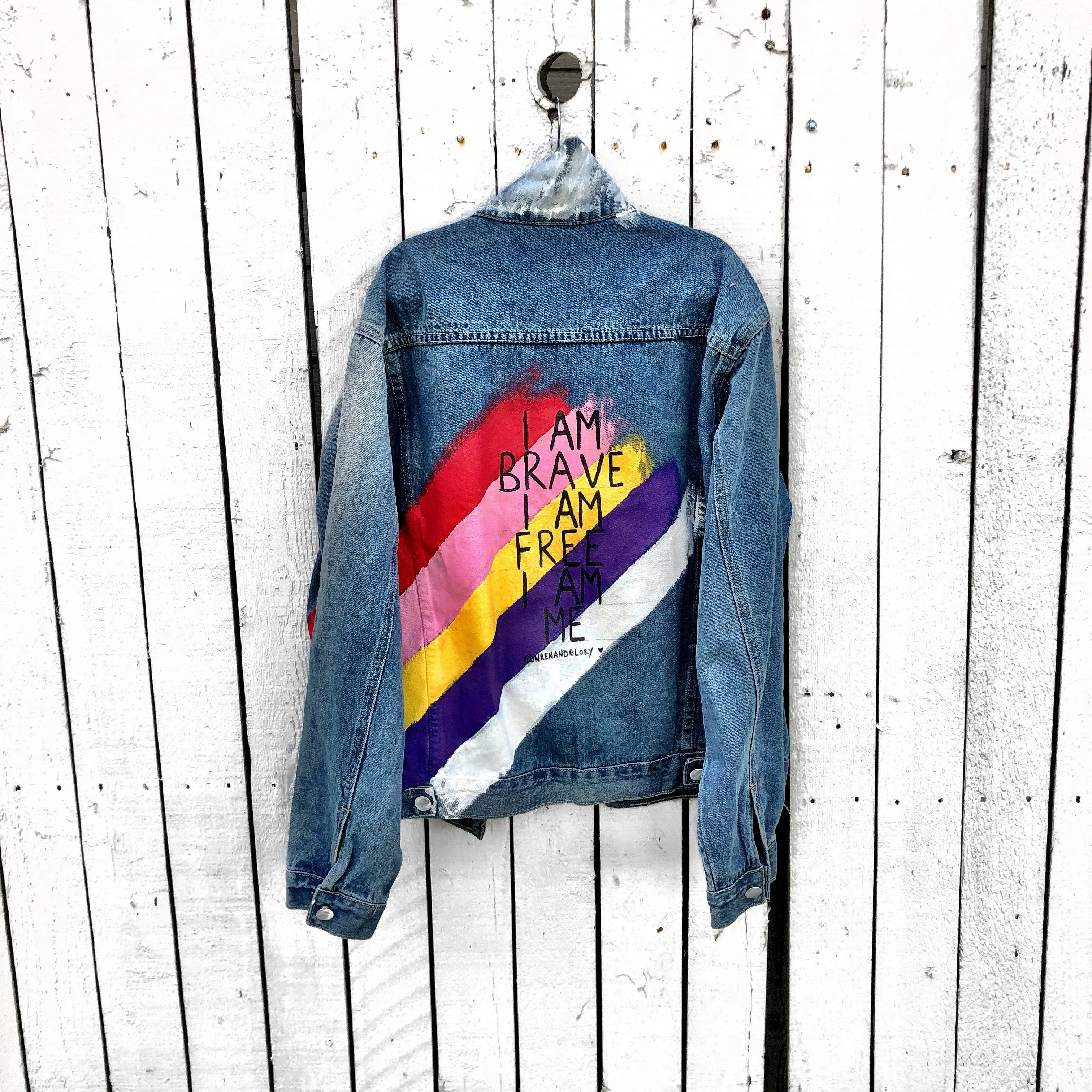 'BRAVE IT' DENIM JACKET