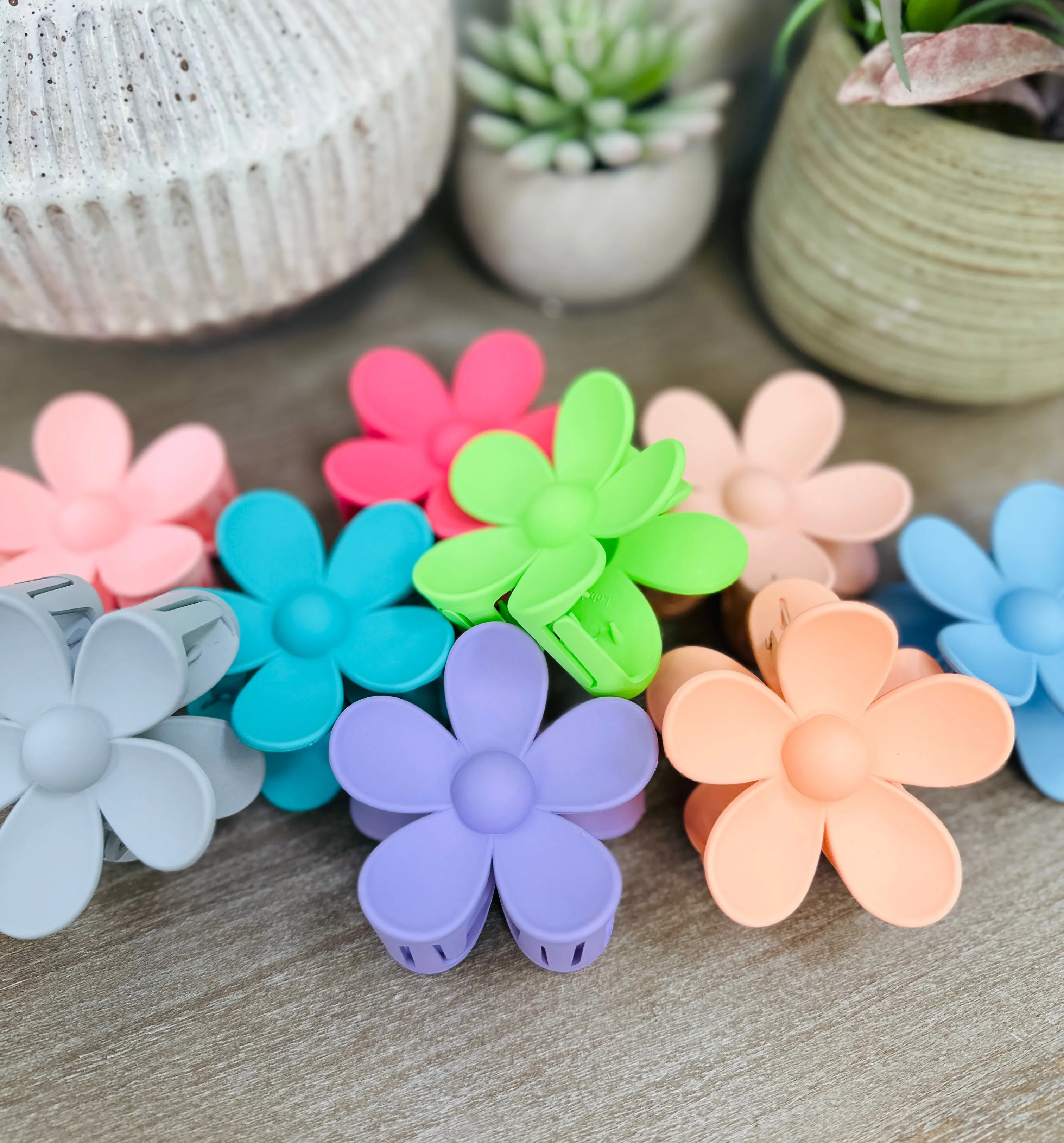 Bright Flower Hair Clip-Multiple Colors!