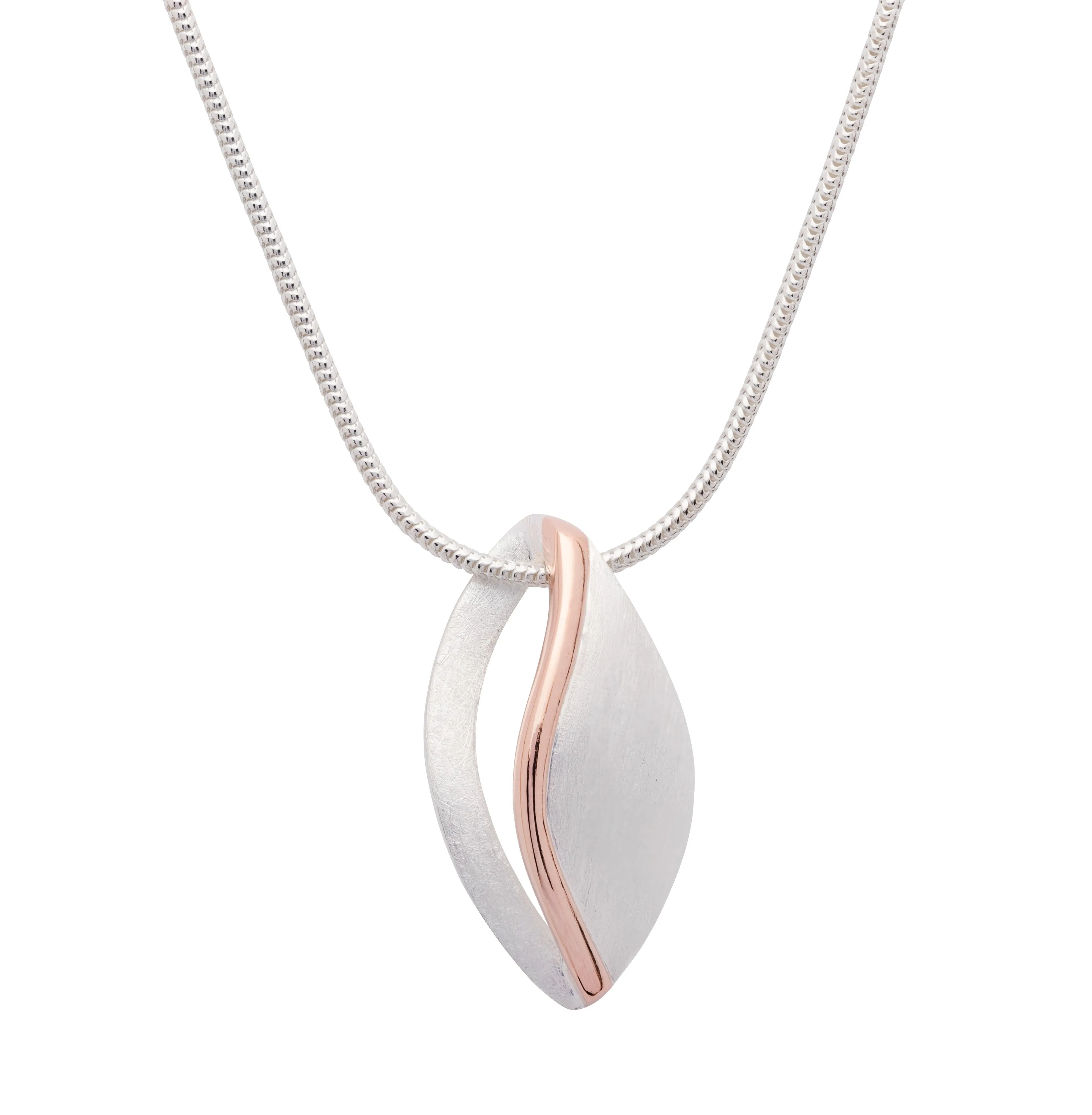 Brushed Rose Gold Slider Pendant