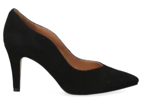 Caprice Ladies Heel Court Suede Shoe 22403 004