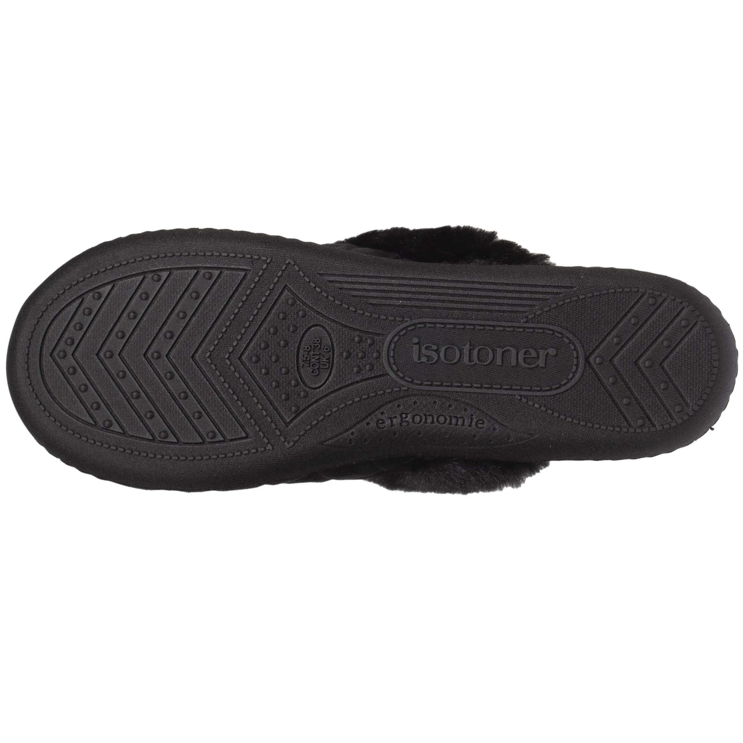 Chaussons mules Femme matelassé Noir