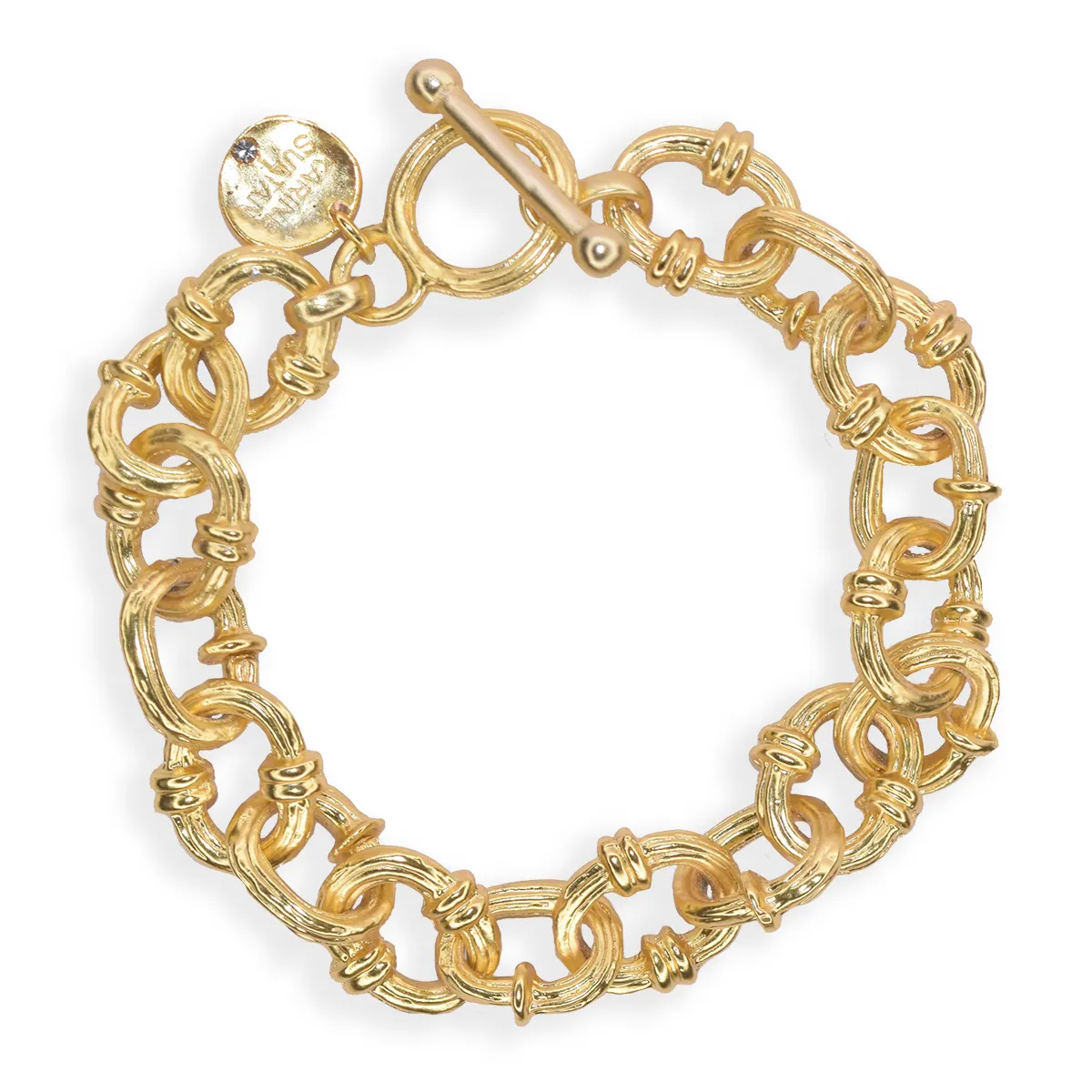 Chunky chain layering bracelet