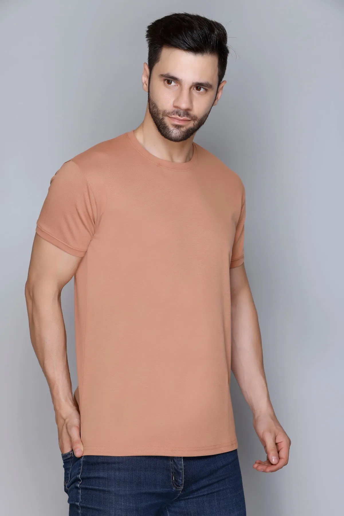 Derby Men's Round Neck Casual T-shirts