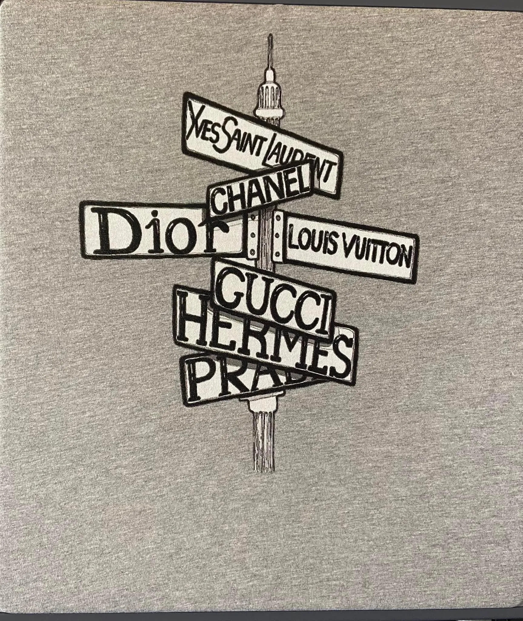 Designer Street Sign TEE - DTG ***read the info