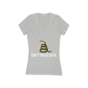 Don't Tread On Me Women's Jersey Short Sleeve Deep V-Neck Tee