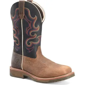 Double H Men's Belgrade 12 Comp Toe Western Work Boot -Brown- DH6140