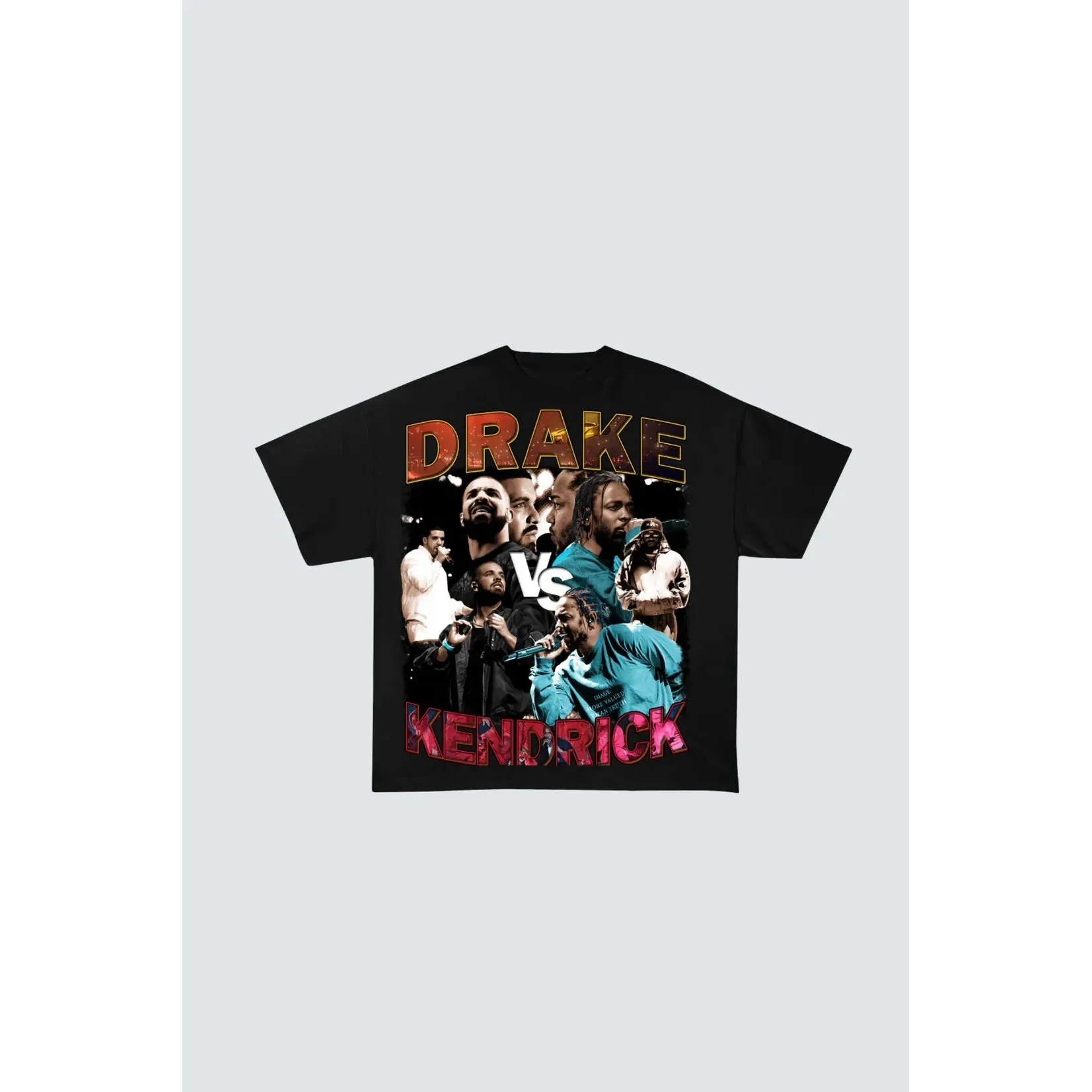 Drake vs Kendrick Graphic T-Shirt 'Black'