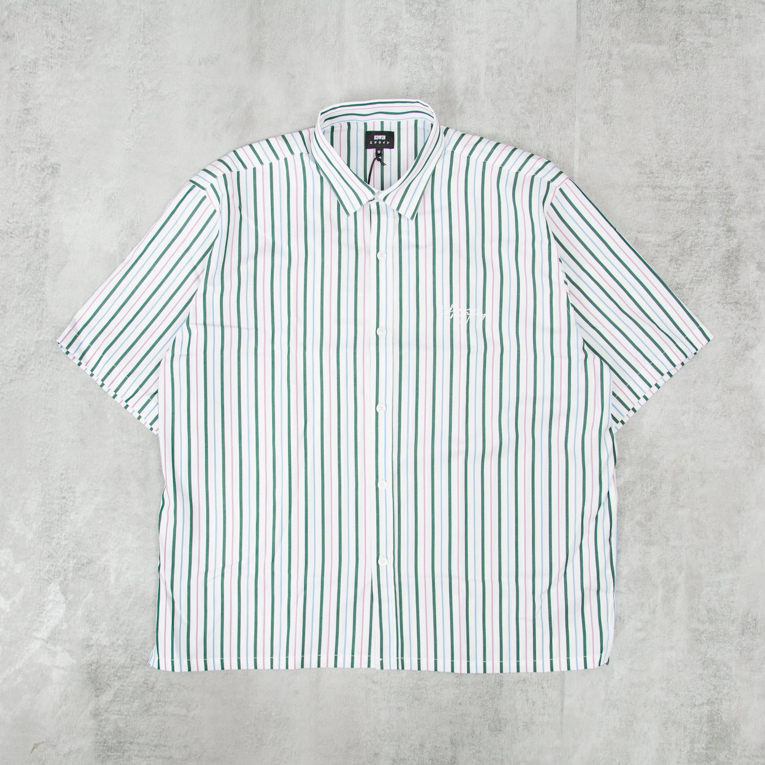 Edwin Toledo S/S Shirt - White / Pink