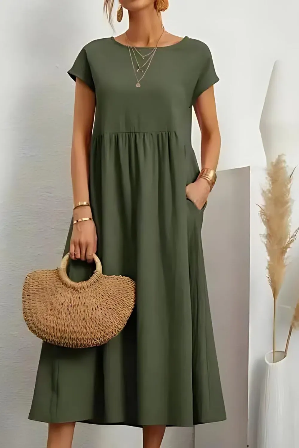 Elegant Summer Linen Dress