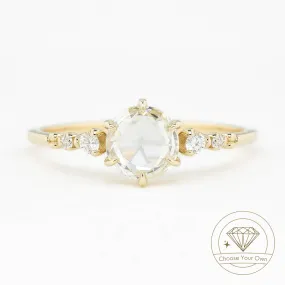 Estel Fleur Rose Cut Diamond Ring