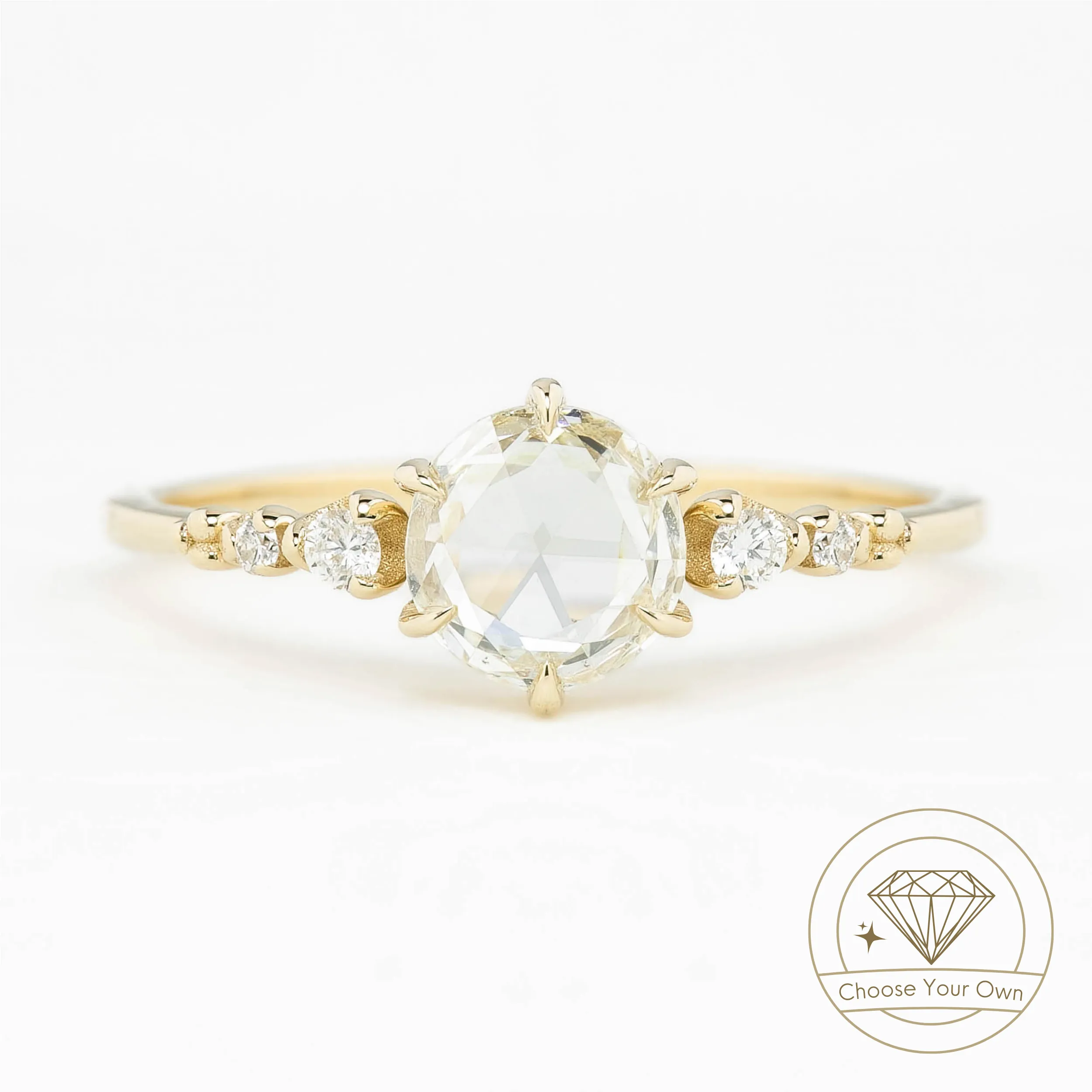 Estel Fleur Rose Cut Diamond Ring