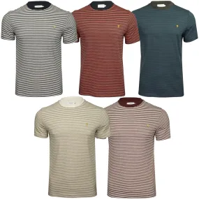 Farah Mens 'Daytona' Striped T-Shirt - Short Sleeved