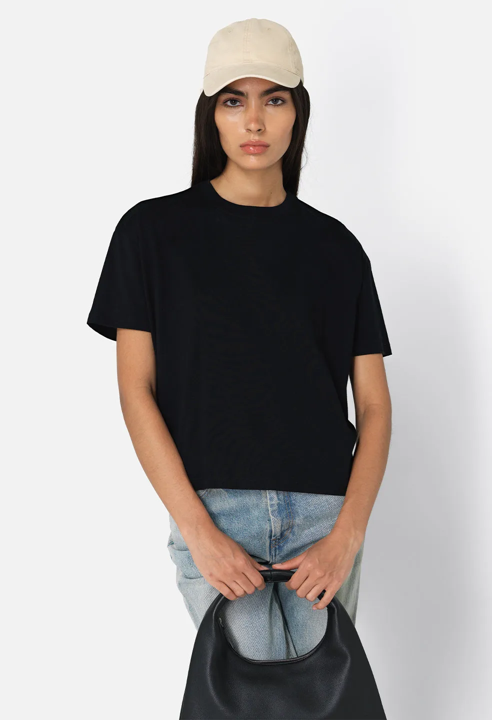 Finley Boxy Tee / Black