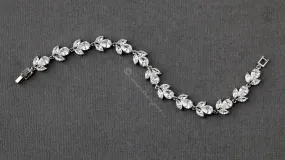 Flower Buds Cubic Zirconia Bracelet