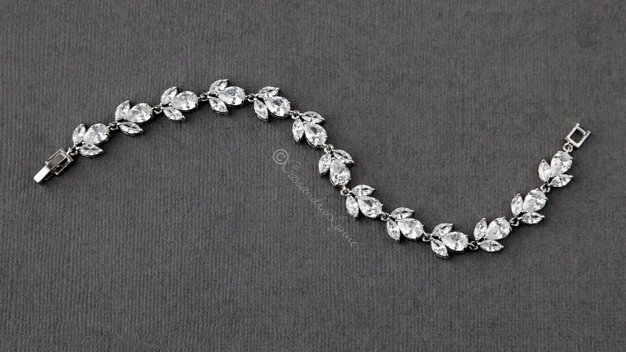 Flower Buds Cubic Zirconia Bracelet