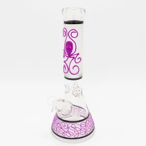 Glow Octopus Glass Bong - Purple