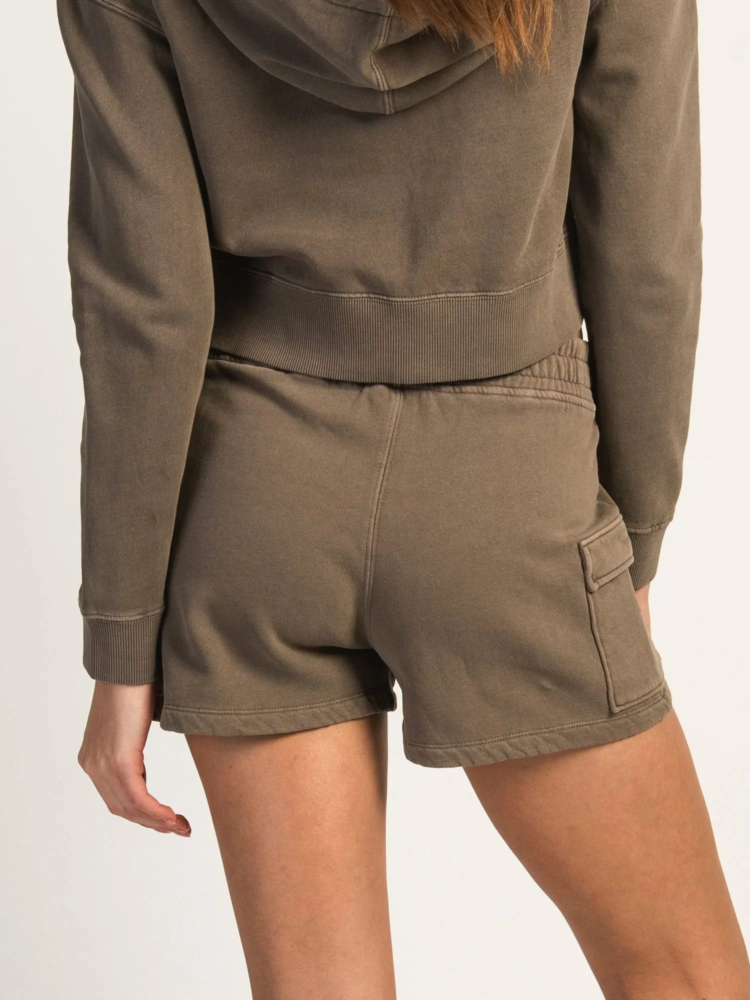 HARLOW HEIDI FLEECE SHORT - MUSHROOM