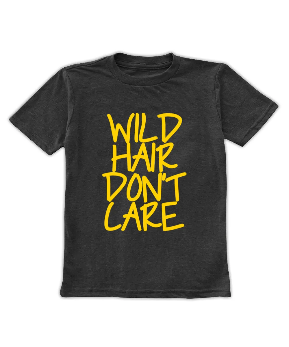 Heather Charcoal 'Wild Hair Don't Care' Tee