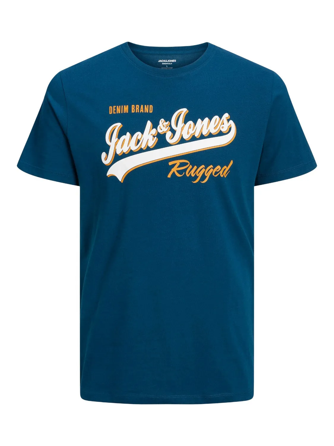 Jack & Jones Mens 'JJELOGO TEE' Print Crew Neck T-Shirt