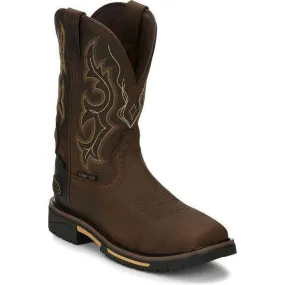 Justin Men's Joist 11 Comp Toe Western Work Boot - Brown - SE4625