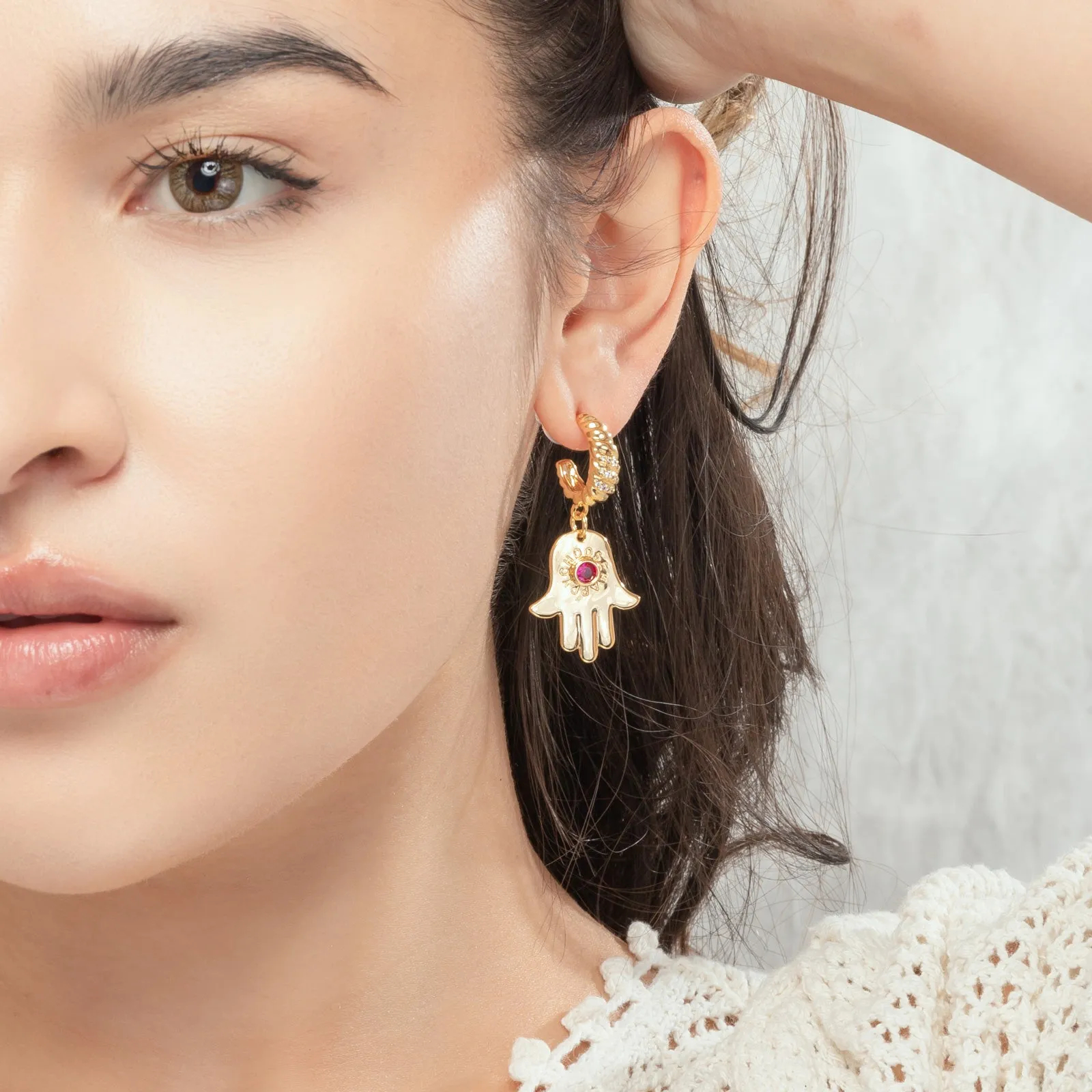 Khamsa Earrings