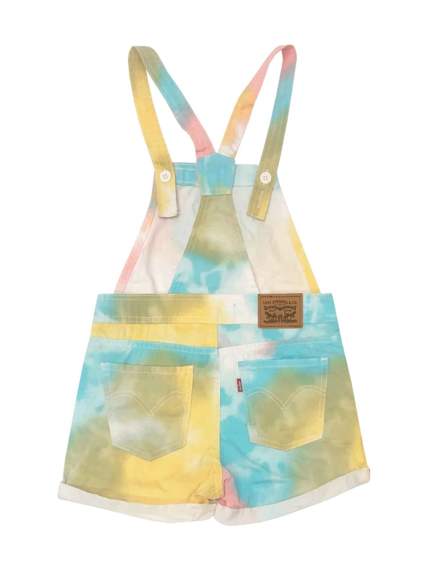 LEVIS YOUTH GIRLS SUNNY TIE DYE SHORTALL - CLEARANCE