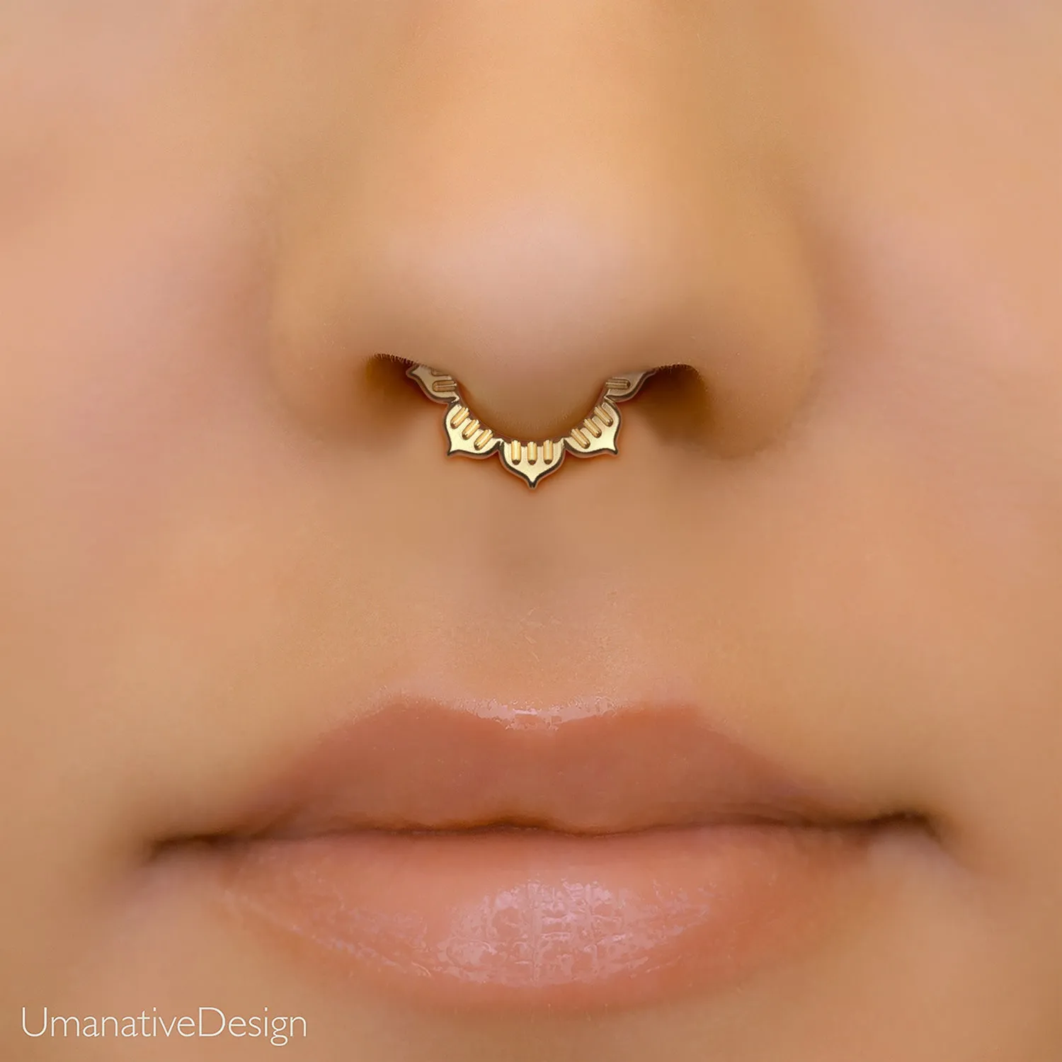 Lotus Septum Clicker Hoop