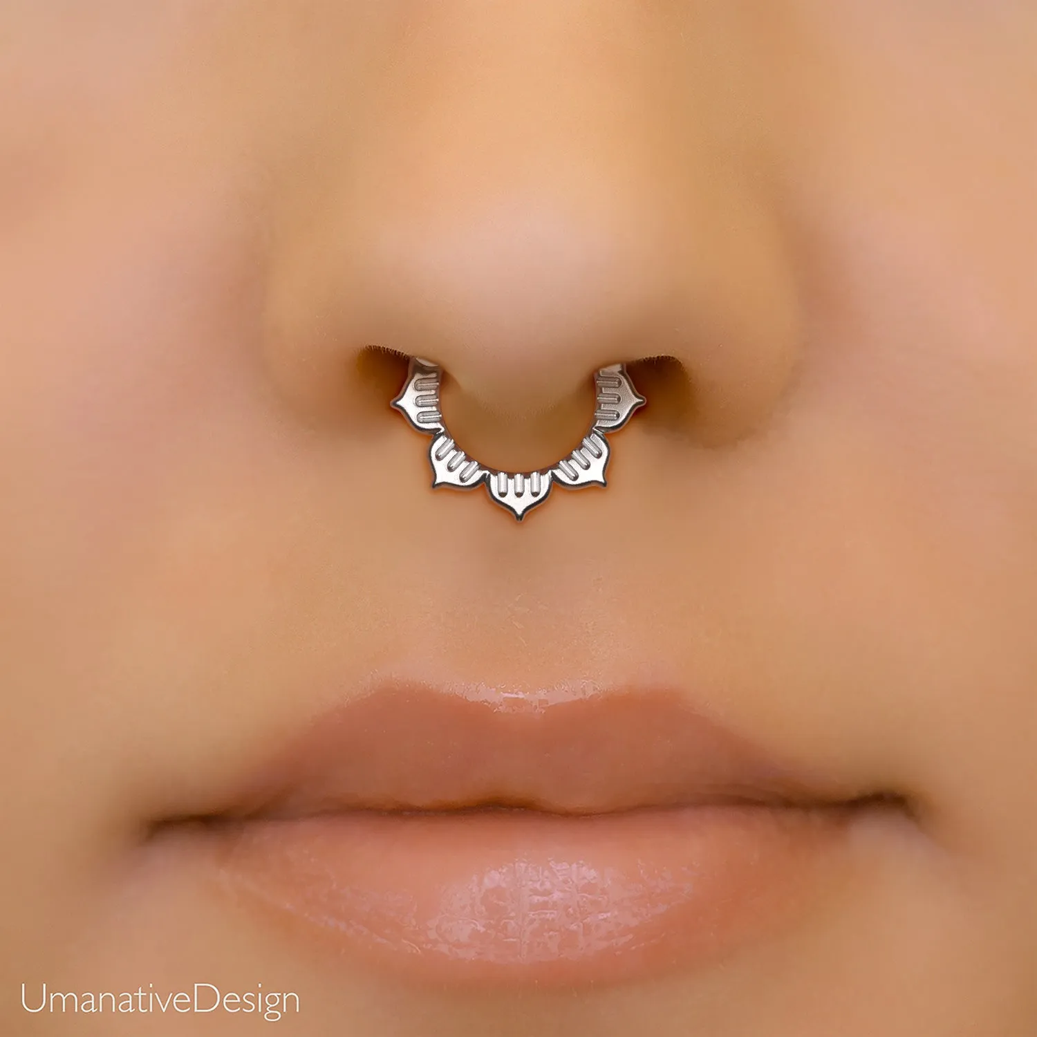 Lotus Septum Clicker Hoop