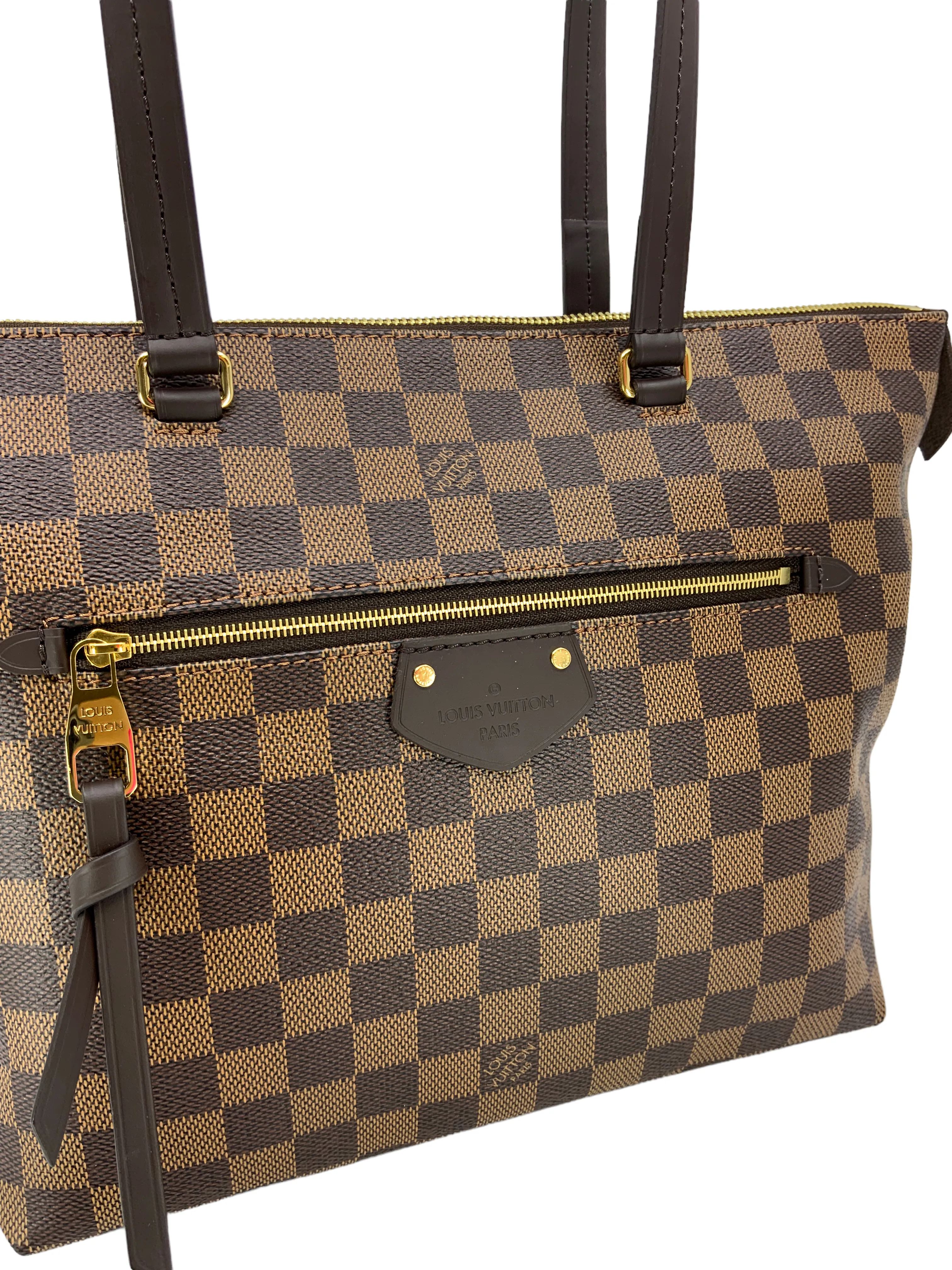 LOUIS VUITTON Damier Ebene Iena PM Tote Bag