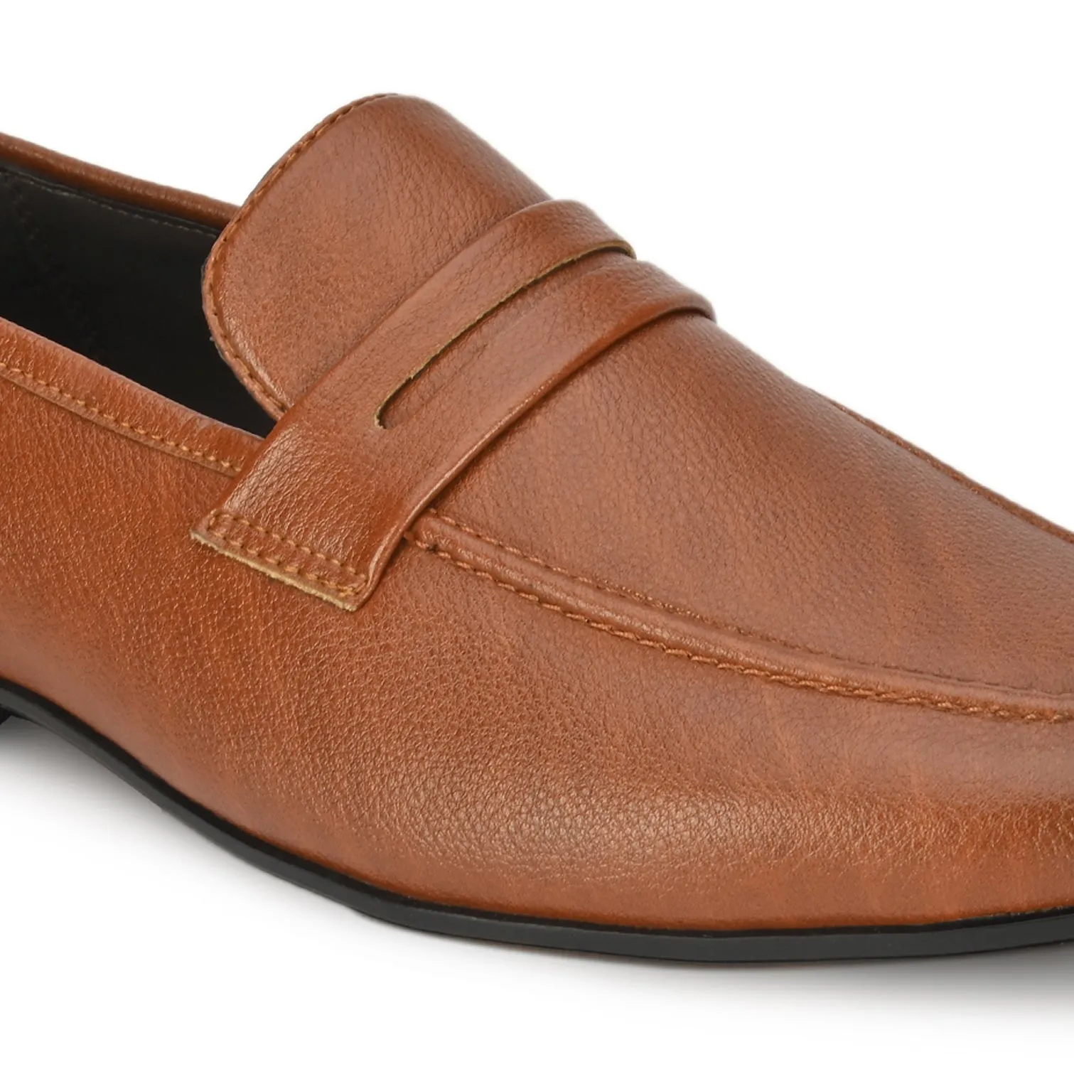 Maison Tan Solid Slip-Ons