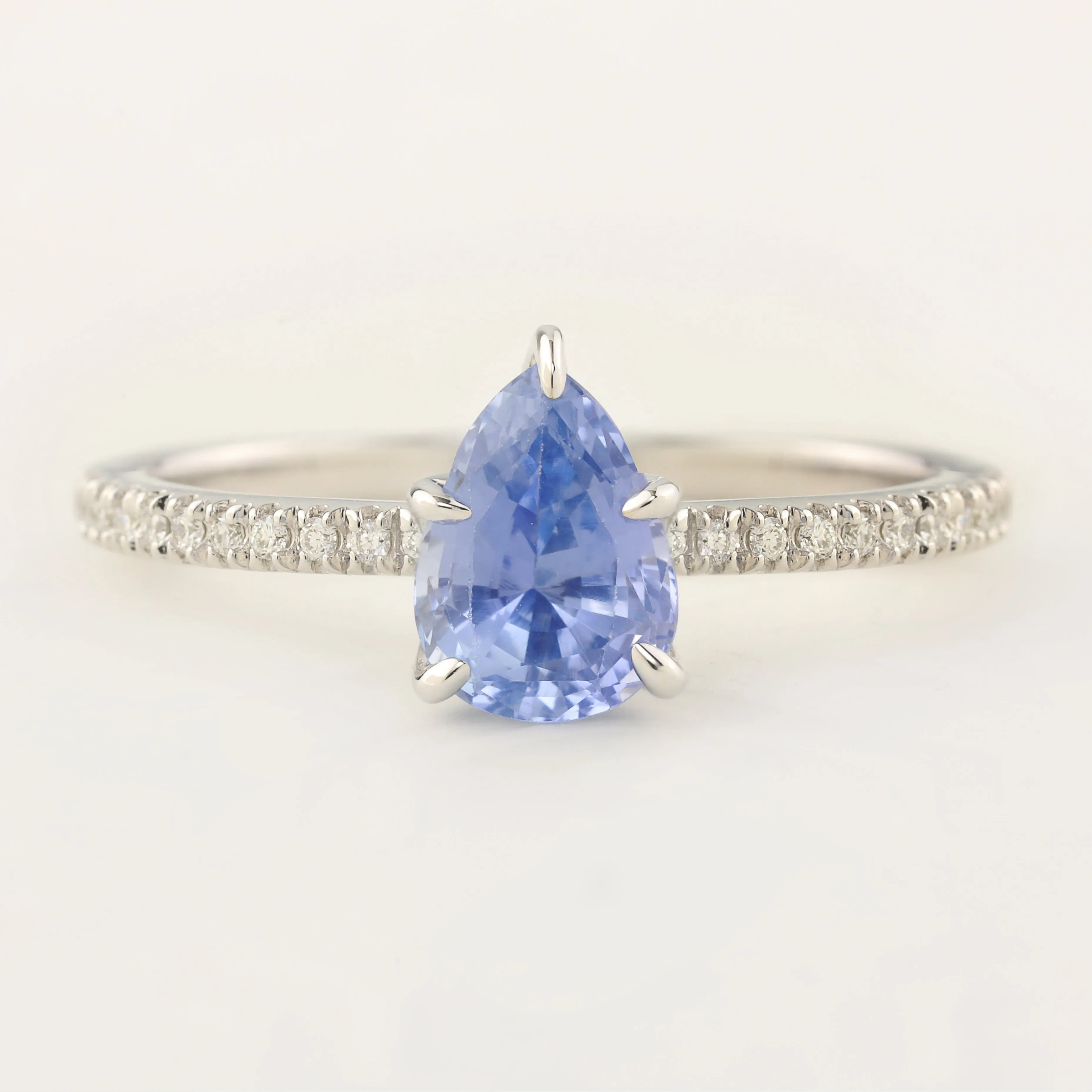 Maria Ring Setting, Pear Cut