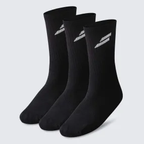 Mark Crew Socks 3pk - Black