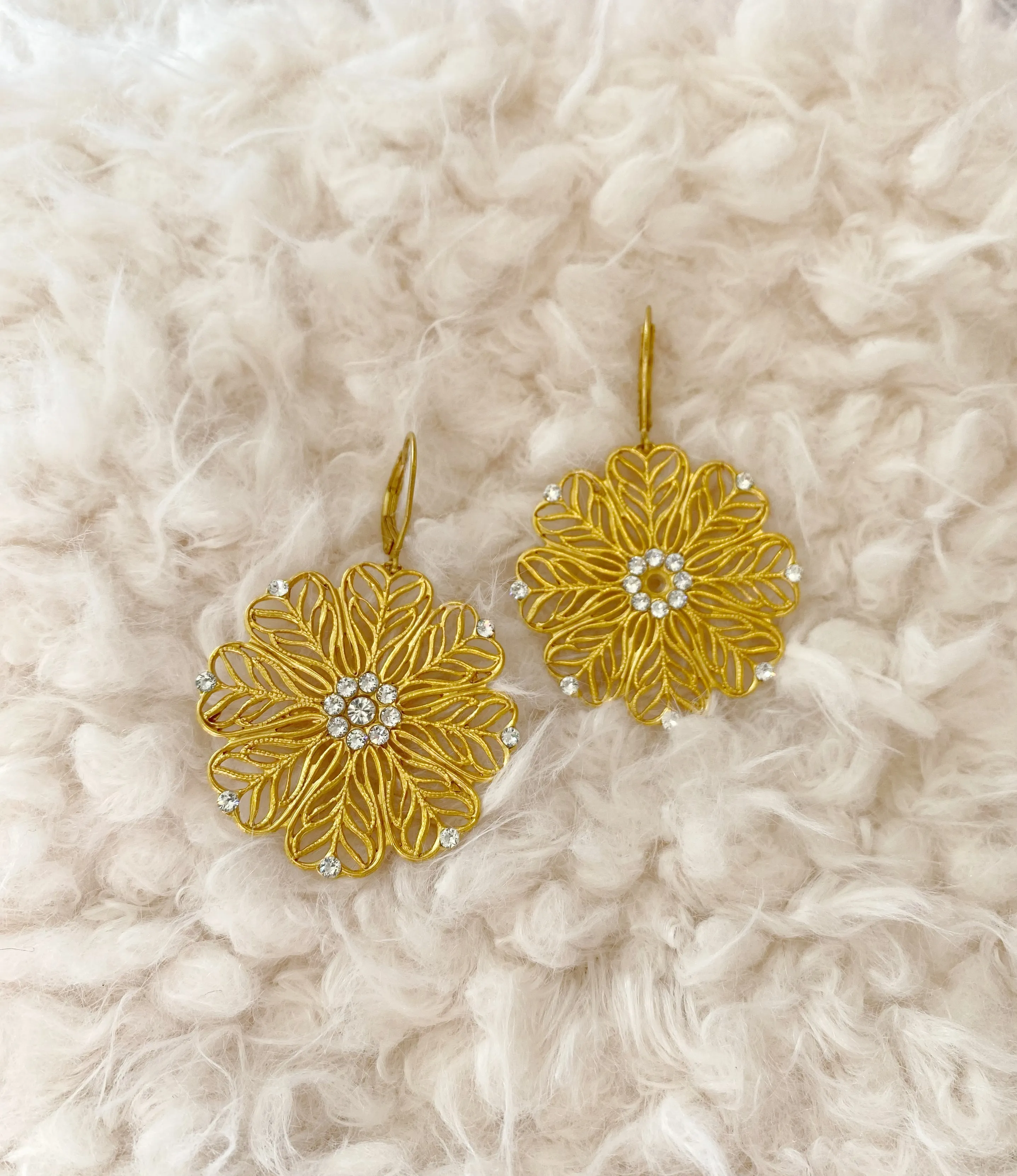 Medium Flower Filagree Earring