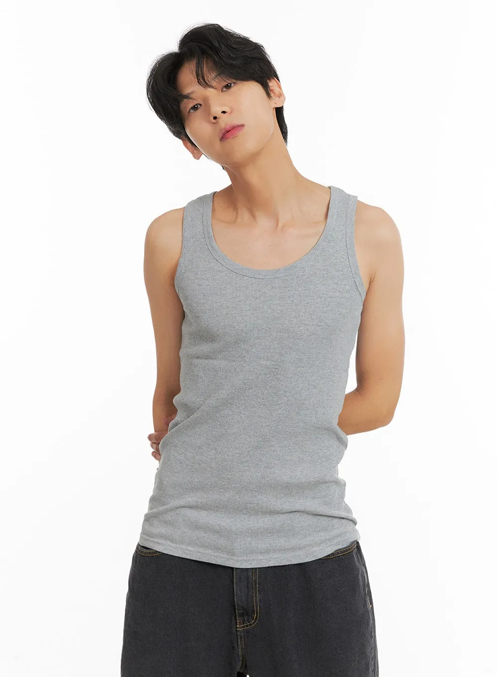 Men's Basic Slim Fit Tank Top IA401