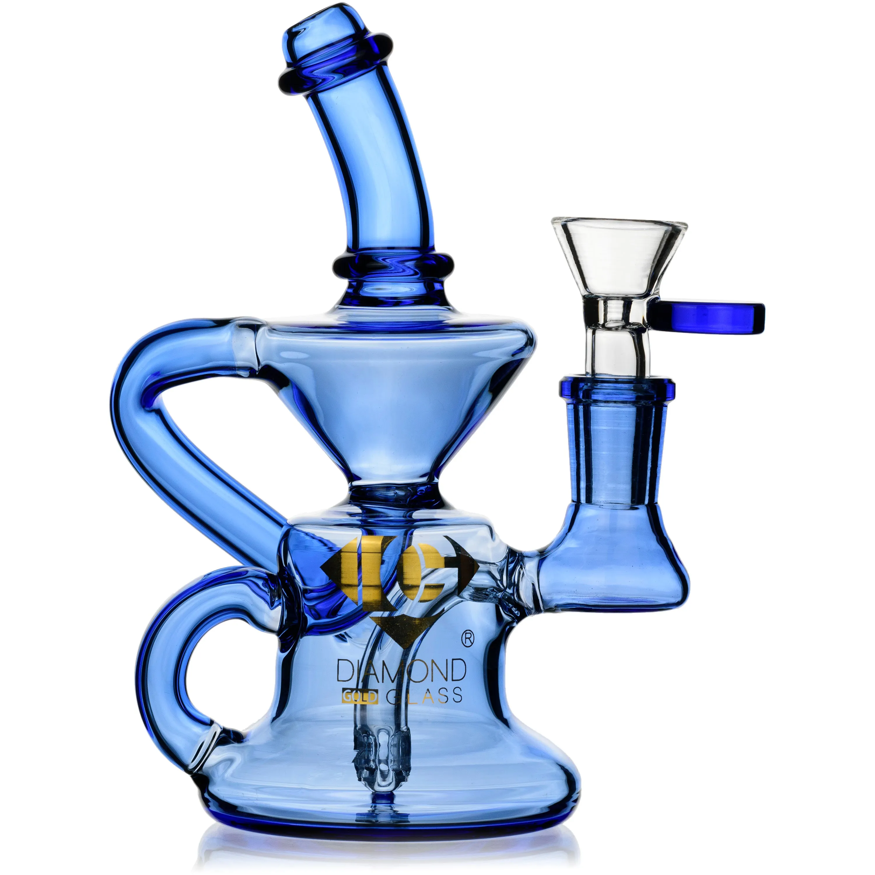 Mini Banger Hanger Recycler, by Diamond Glass (Free Banger Included)